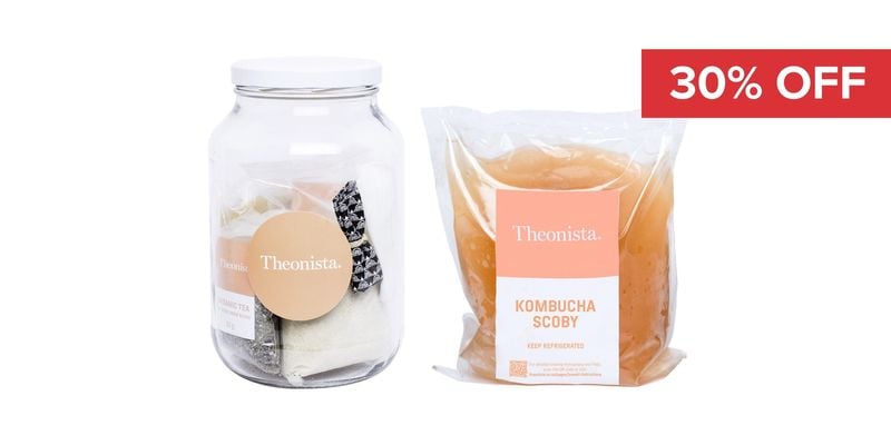 Online Exclusive 30% Off Theonista Kombucha DIY Kit & Scoby - EXP 02.09.2026 - While stocks last  Cover Image